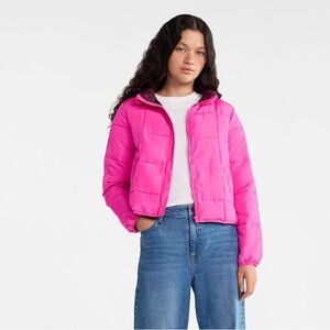 No Boundaries Packable Quilted Puffer Jacket SZ M/L